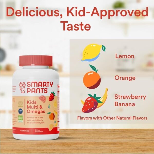 SmartyPants Kids Multivitamin Gummies: Omega 3 Fis... - Image 8