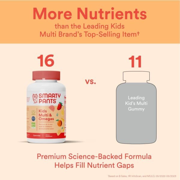 SmartyPants Kids Multivitamin Gummies: Omega 3 Fis... - Image 6