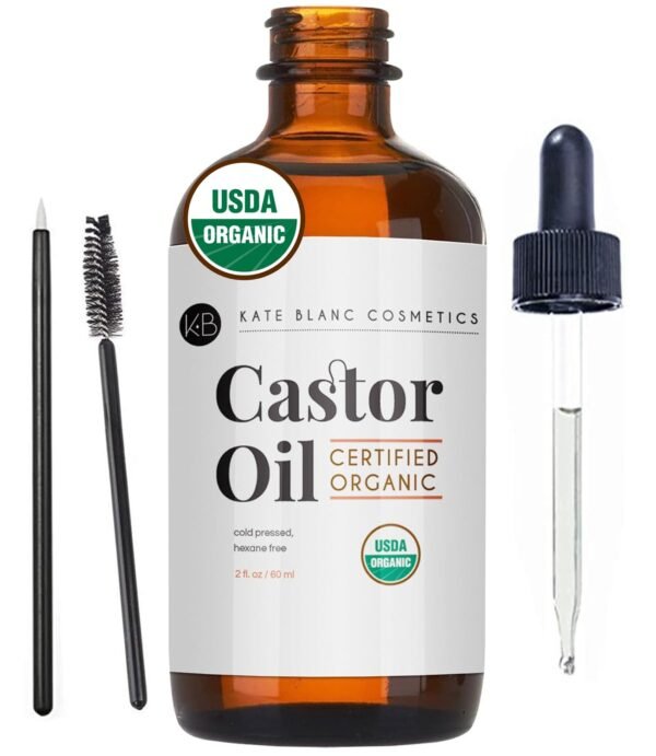 Kate Blanc Cosmetics Castor Oil Organic (2oz), 100... - Image 2