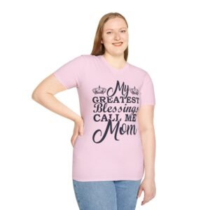 My Greatest Blessings Call Me Mom T-Shirt, Unisex Tee, Mother’s Day Gift, Family Shirt, Gift for Mom, Warm and Cozy Apparel