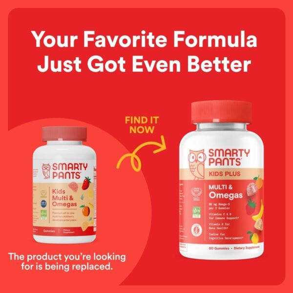 SmartyPants Kids Multivitamin Gummies: Omega 3 Fis... - Image 3