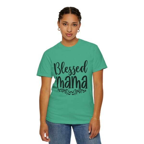 Blessed Mama T-Shirt, Gift for Moms, Family Gathering Apparel, Baby Shower Outfit, Everyday Casual Wear