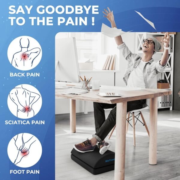 BlissTrends Foot Rest for Under Desk at Work-Versa... - Image 3