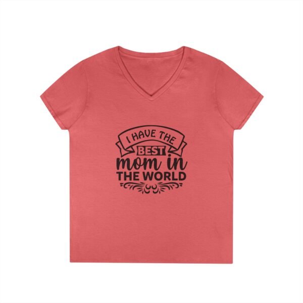 Best Mom V-Neck T-Shirt | Gift for Mom, Mother's Day Top, Casual Wear, Family Celebration Tee, Funny Mom Shirt - Image 7