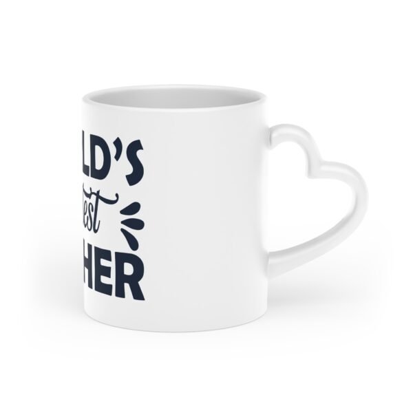 Heart-Shaped Mug for World's Greatest Mother, Unique Gift for Mom, Birthday Present, Mother's Day Cup, Cute Kitchen Decor - Image 4