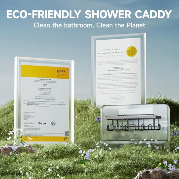Veken Rustproof & Waterproof Shower Caddy 6-Pack, ... - Image 6