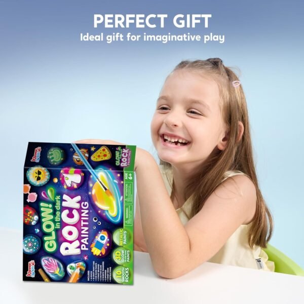 JOYIN Rock Painting Kit- Glow in The Dark Rock Kit... - Image 7