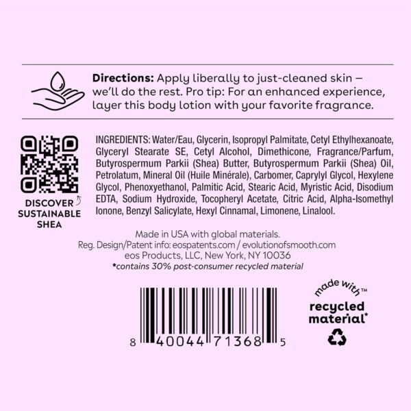 eos Shea Better Body Lotion- Fresh & Cozy, 24-Hour... - Image 9