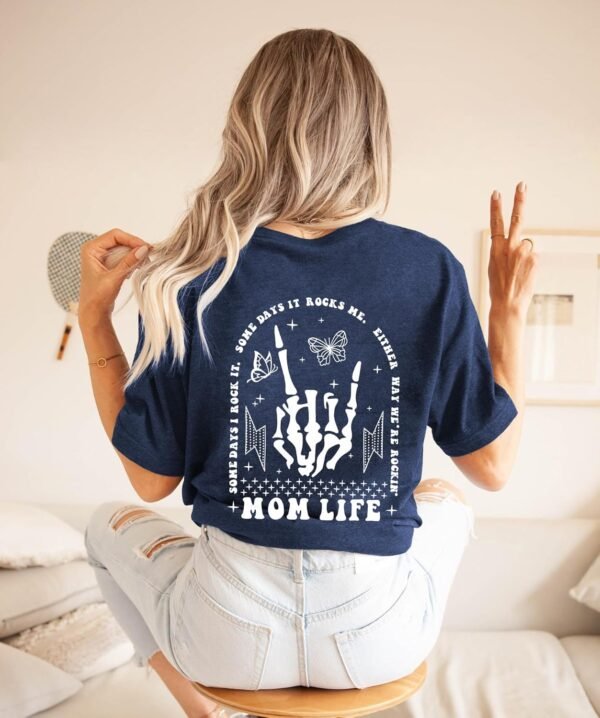 Mama Shirts for Women Mom Life Letter Print T-Shir... - Image 5