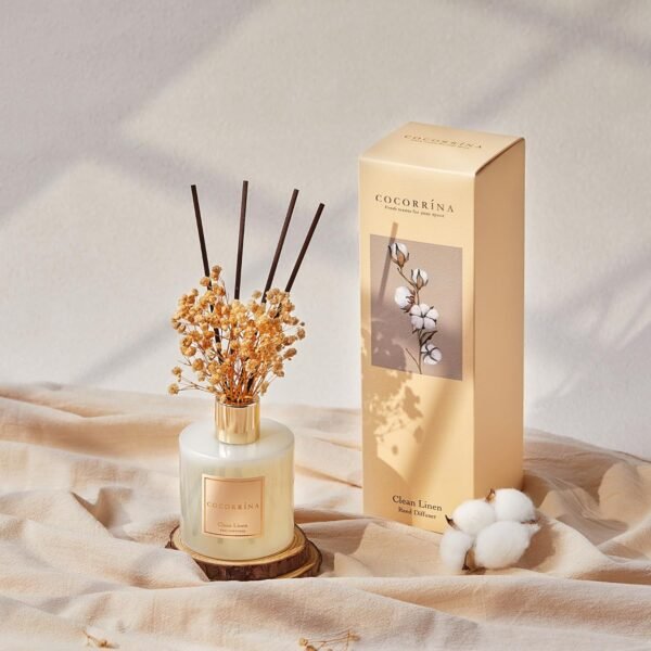 Cocorrína Reed Diffuser Set, 6.7 oz Clean Linen Sc... - Image 4