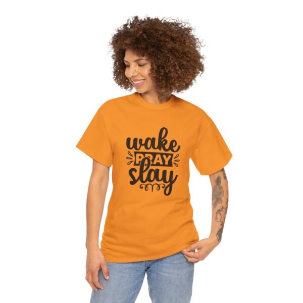 Wake, Slay, Repeat Unisex Heavy Cotton Tee | Motivational Shirt | Casual Wear | Gift for Her | Inspirational Gift | Everyday Tee - Image 23