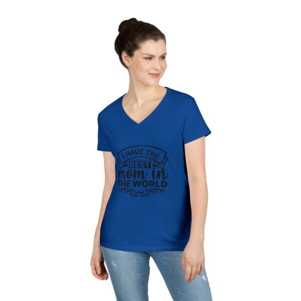 Best Mom V-Neck T-Shirt | Gift for Mom, Mother's Day Top, Casual Wear, Family Celebration Tee, Funny Mom Shirt - Image 15