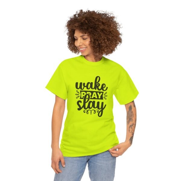Wake, Slay, Repeat Unisex Heavy Cotton Tee | Motivational Shirt | Casual Wear | Gift for Her | Inspirational Gift | Everyday Tee