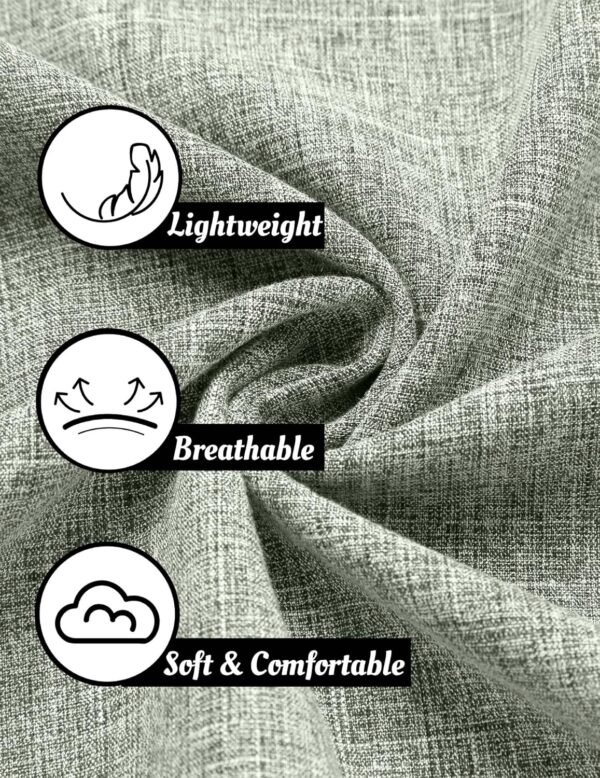 COOFANDY Men's Linen Shirts Short Sleeve Casual Sh... - Image 6