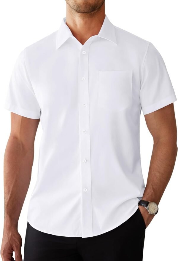 Alimens & Gentle Mens Short Sleeve Dress Shirts Re... - Image 7