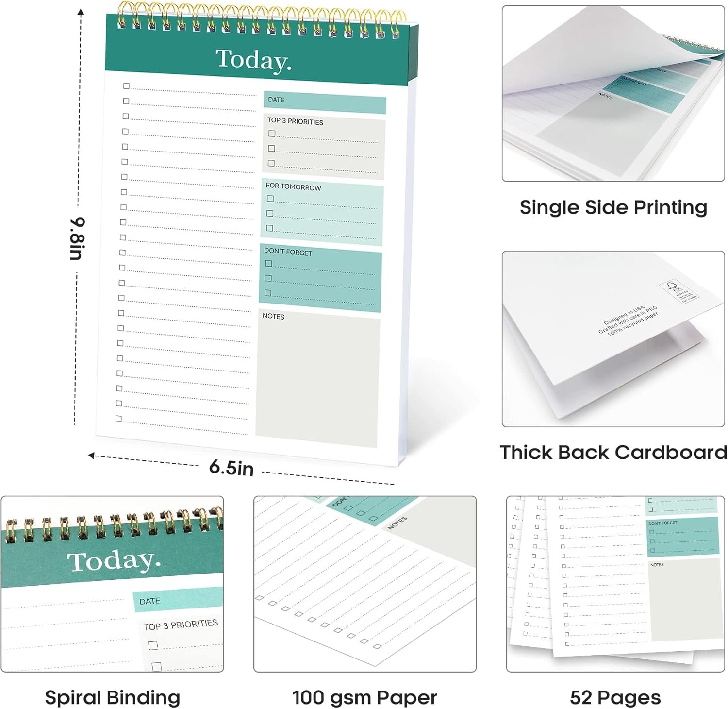 To Do List Pad - To Do List Notebook for Work with... - Image 7