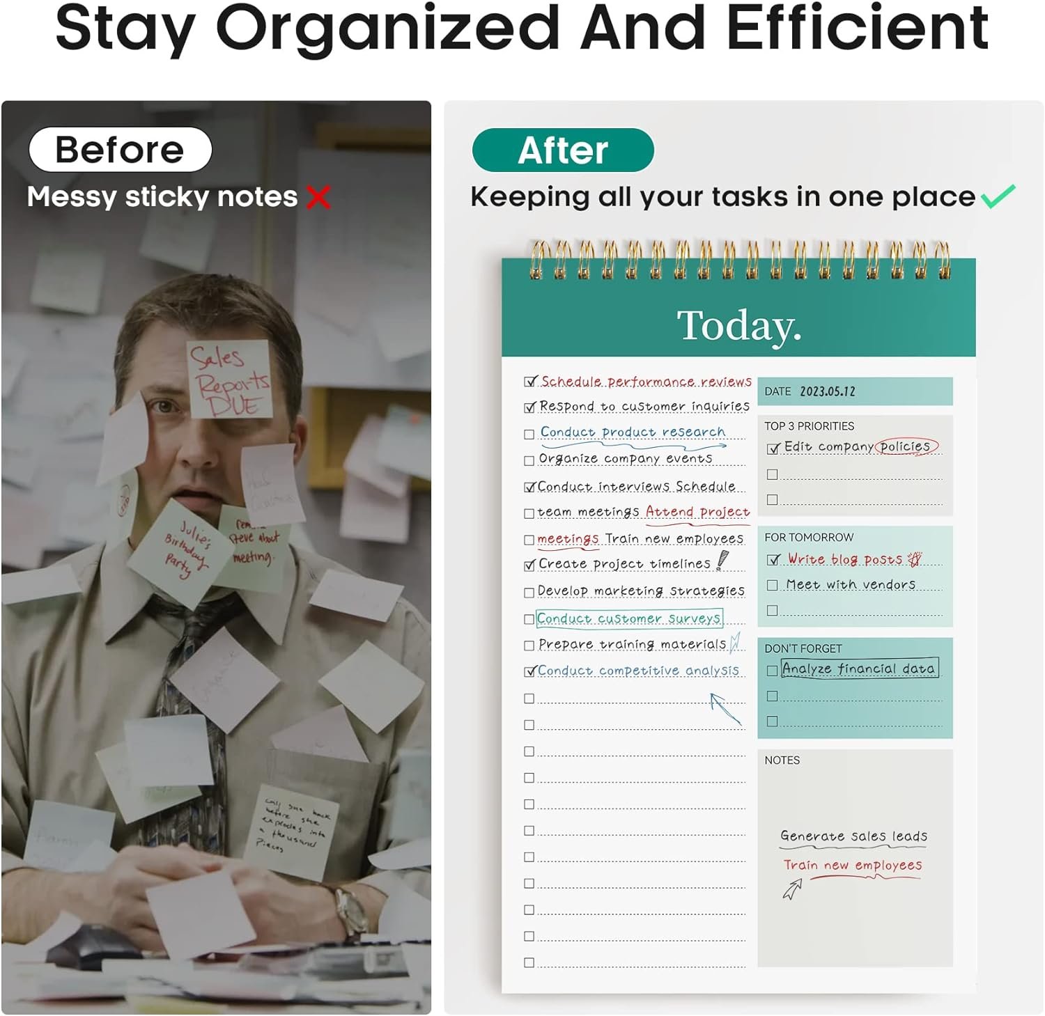 To Do List Pad - To Do List Notebook for Work with... - Image 6