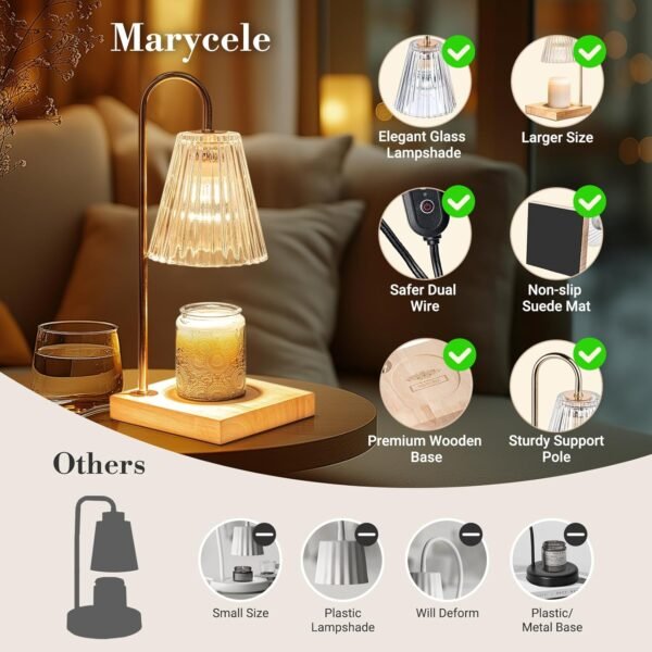 Candle Warmer Lamp with Timer Dimmer, Birthday Gif... - Image 4