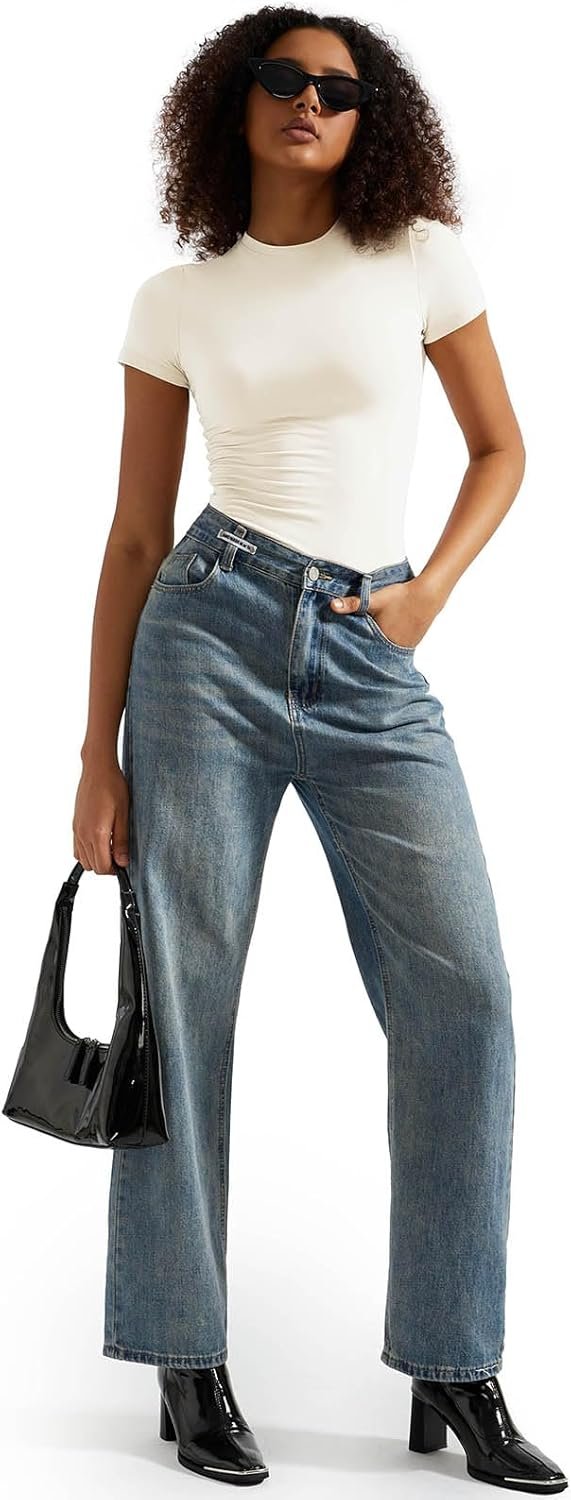 SUUKSESS Women Double Lined Fitted Basic Tee Crew ... - Image 6