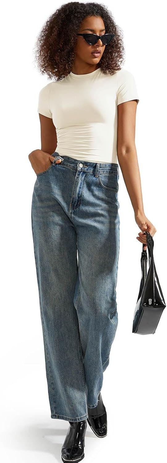 SUUKSESS Women Double Lined Fitted Basic Tee Crew ... - Image 9