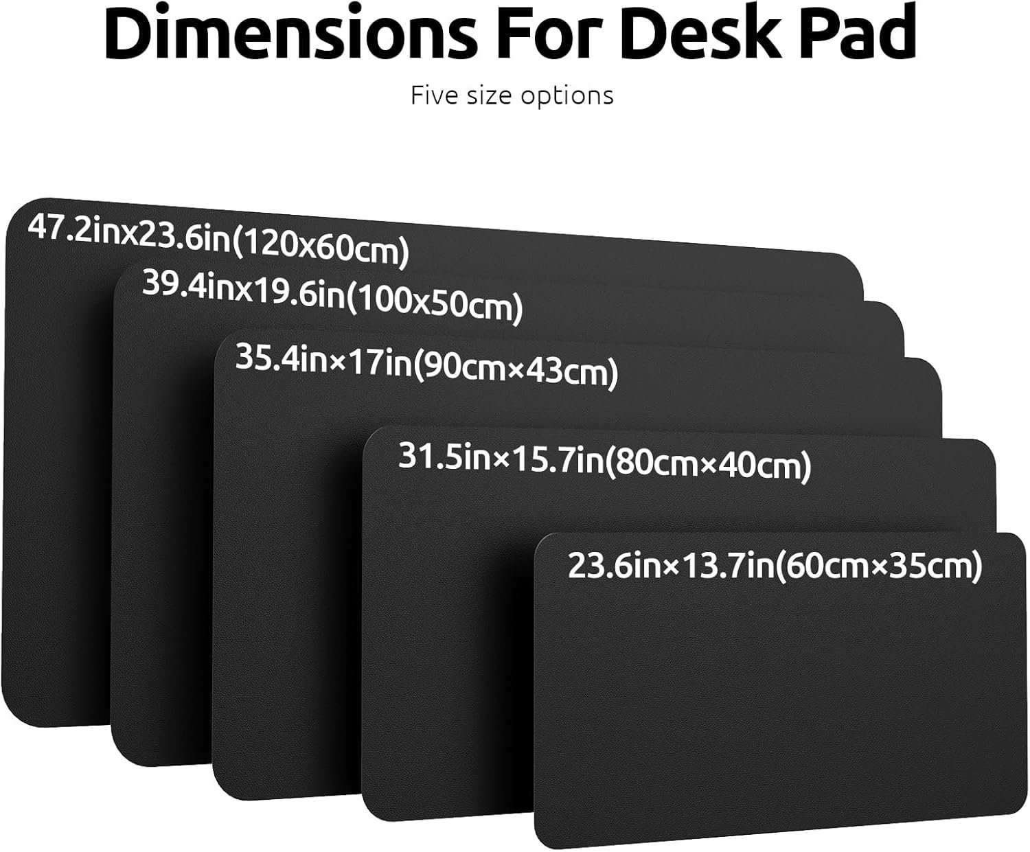 YSAGi Leather Office Desk Pad Protector, Large Mou... - Image 9