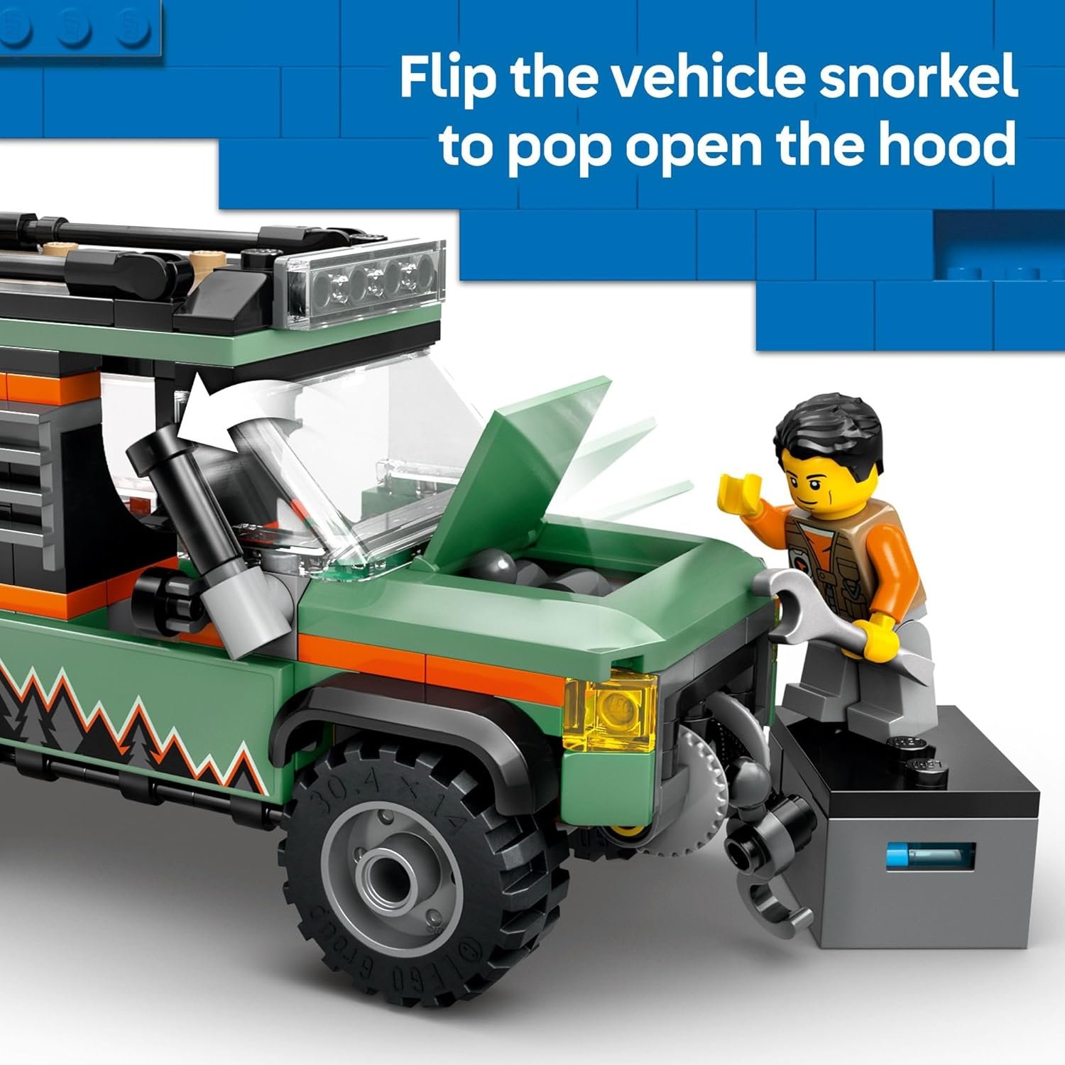 LEGO City Off-Road 4x4 Mountain Truck Toy - Buildi... - Image 5