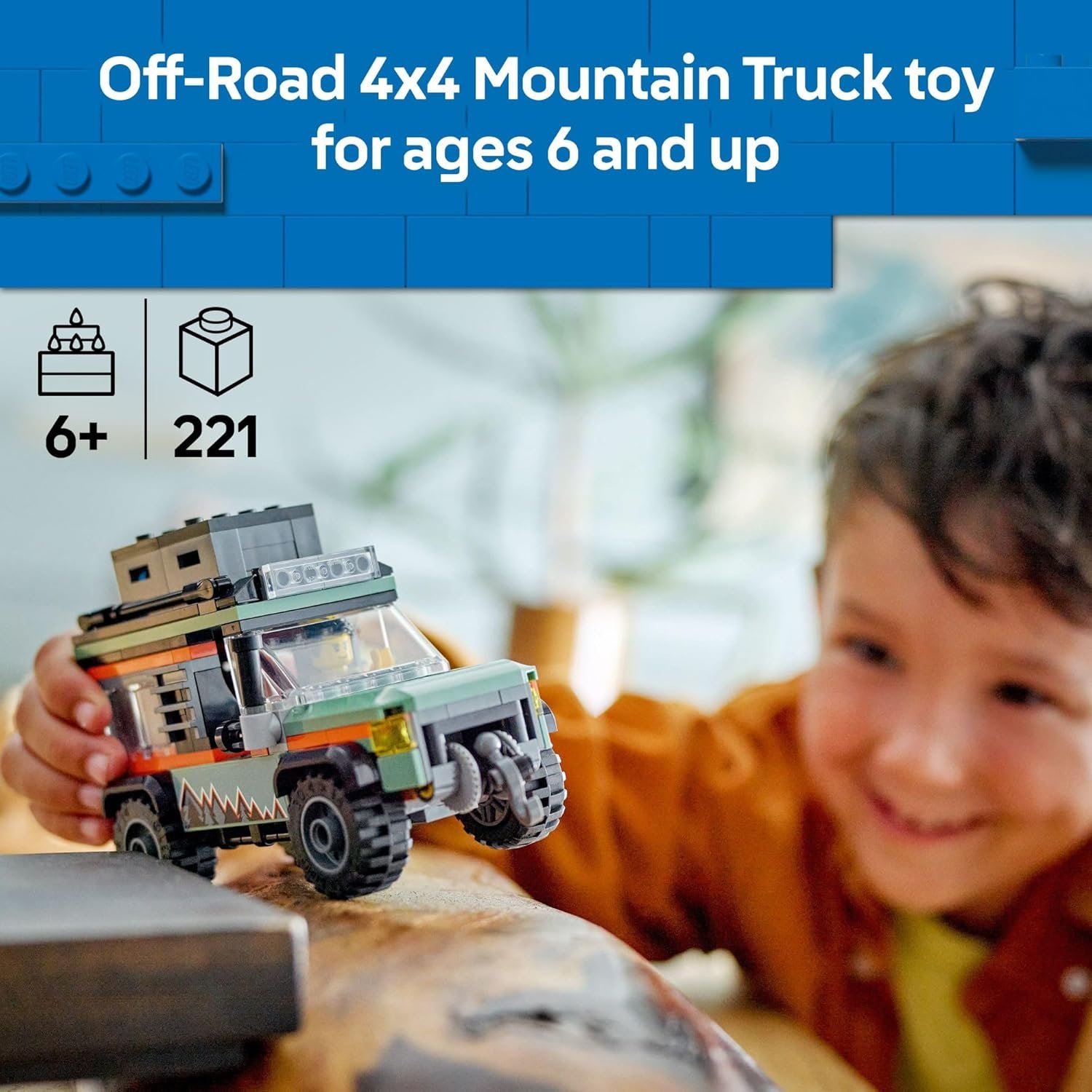 LEGO City Off-Road 4x4 Mountain Truck Toy - Buildi... - Image 3