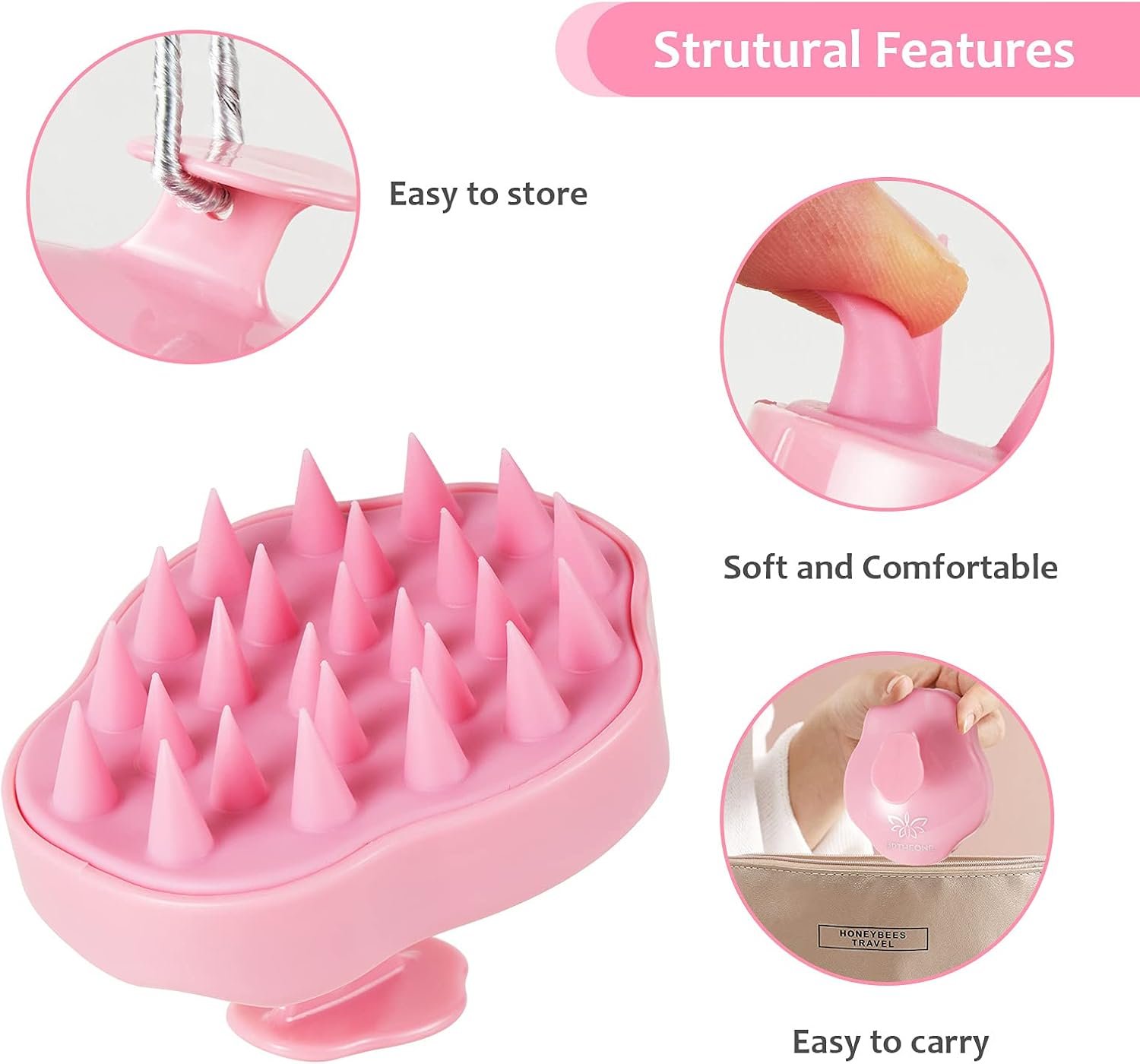 URTHEONE Soft Silicone Hair Scalp Massager Shampoo... - Image 3