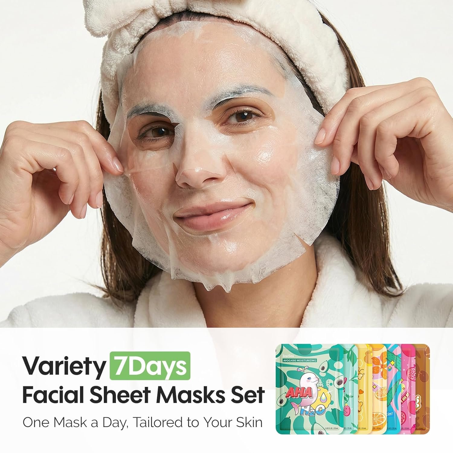 ZealSea Face Masks Skincare for Women, Variety 7Da... - Image 3