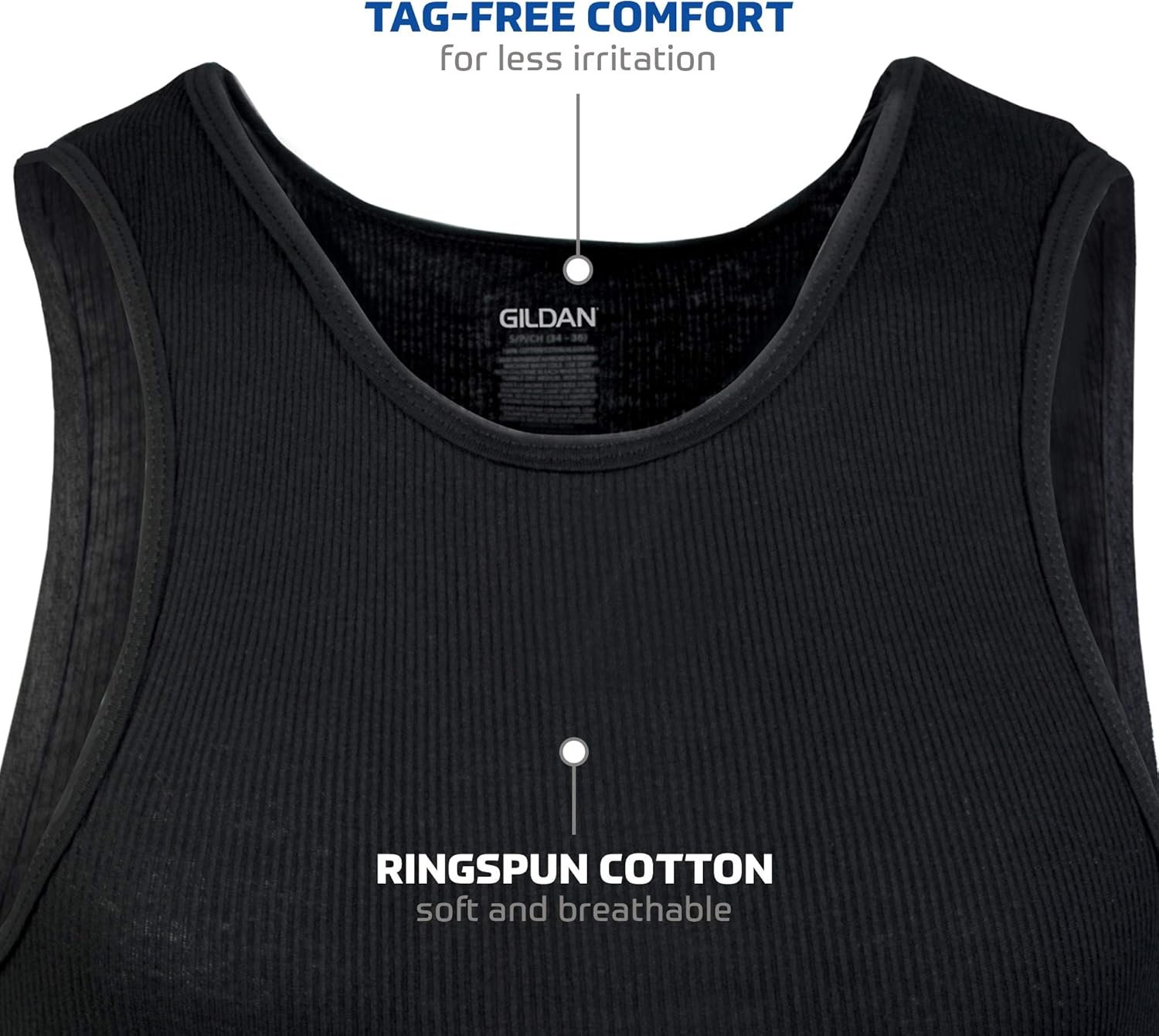 Gildan Men's A-Shirts Tanks Multipack - Image 5