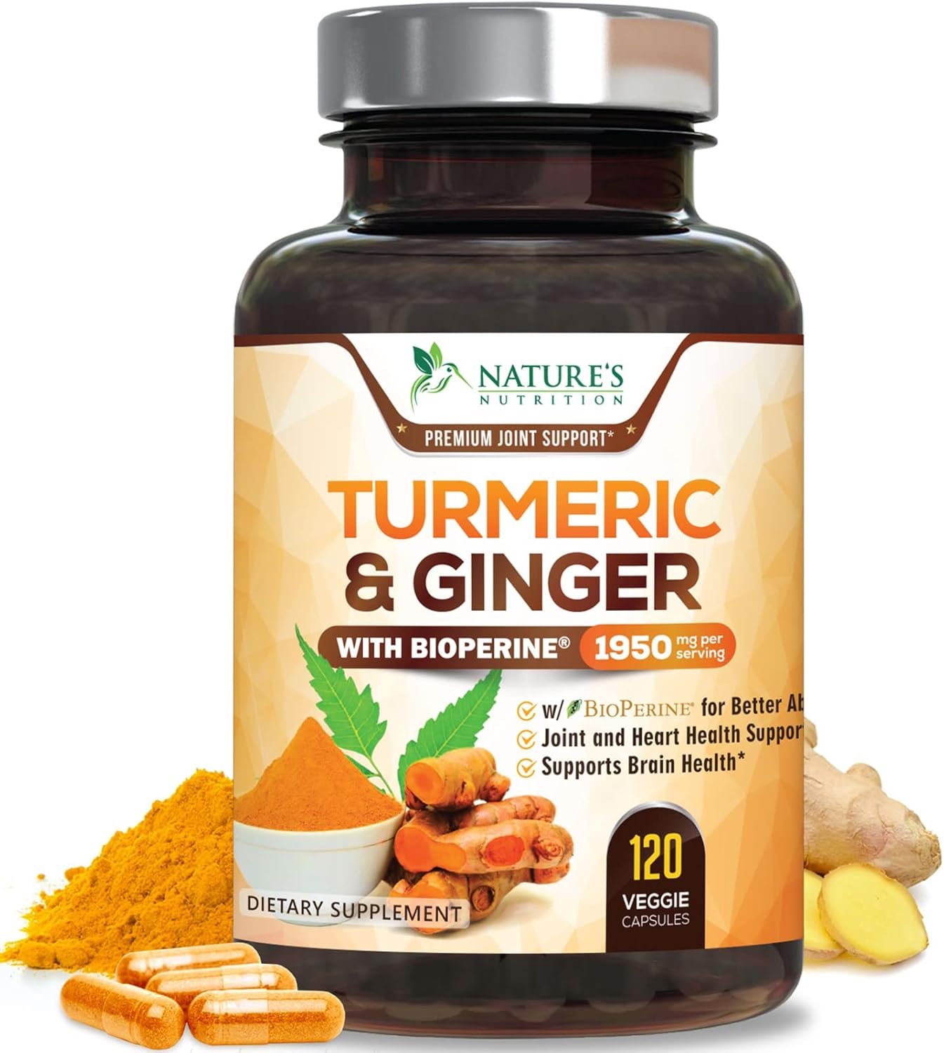 Turmeric Curcumin Supplement - 95% Curcuminoids wi... - Image 2